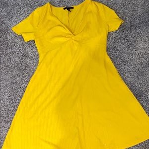 Yellow Tie Dress